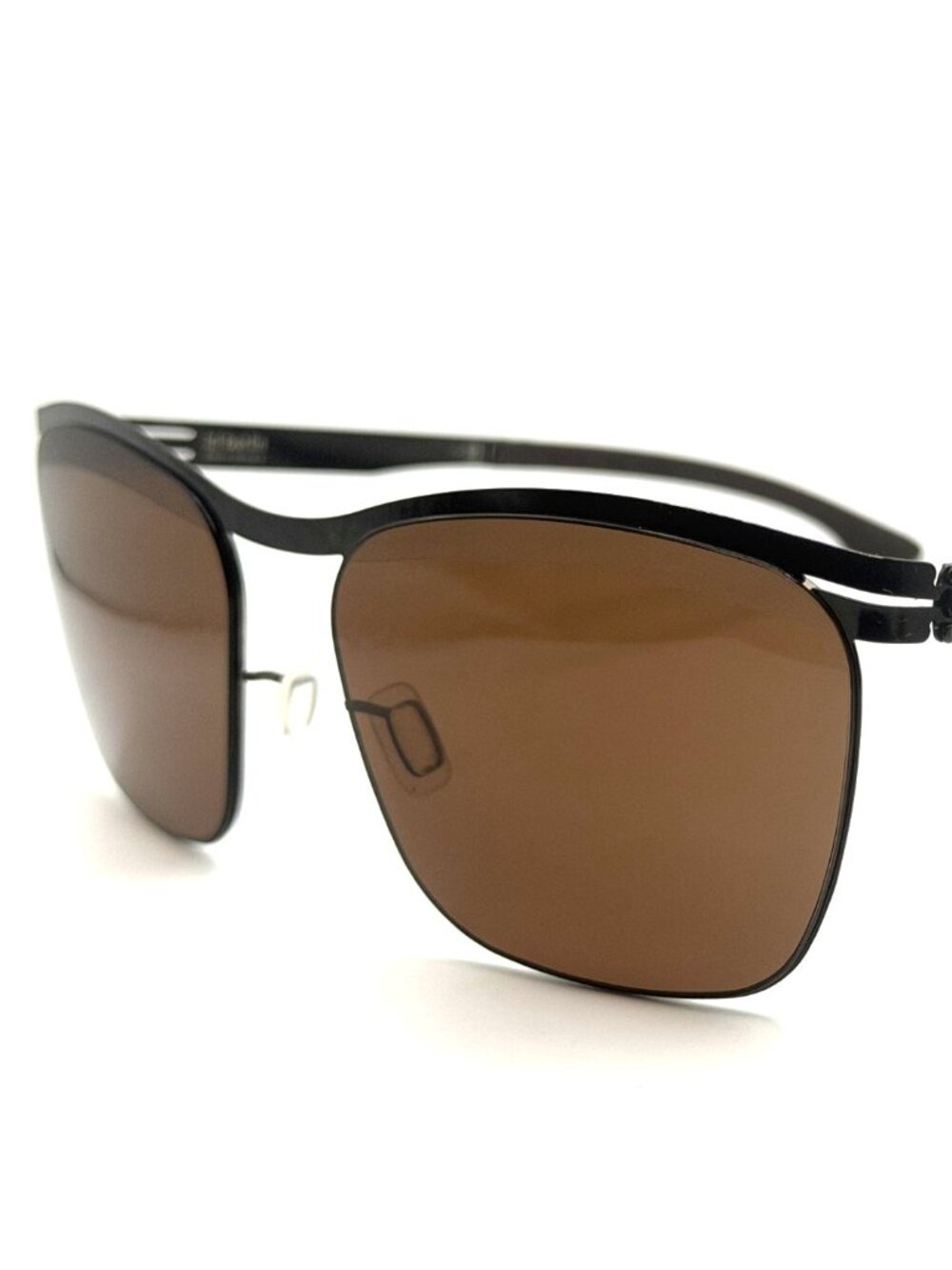 NEW IC! BERLIN TEGELER SEE GUNMETAL/BROWN UNISEX SUNGLASSES 56MM 15 145